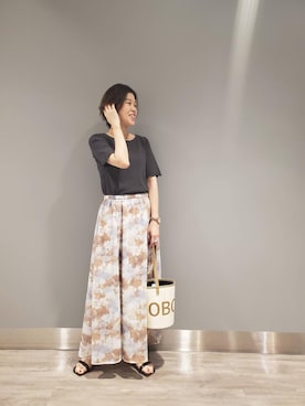 ルクールブランアトレ松戸店スタッフさん（レディース・155cm）の春コーディネート