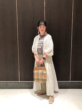 ルクールブランアトレ松戸店スタッフさん(レディース・159cm)の夏コーディネート