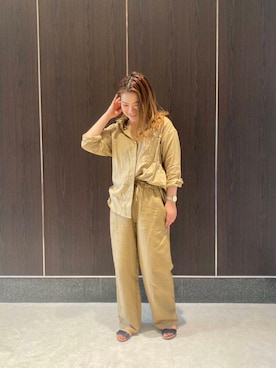 ルクールブランアトレ松戸店スタッフさん（レディース・158cm）の夏コーディネート