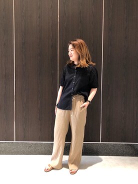 ルクールブランアトレ松戸店スタッフさん(レディース・158cm)の夏コーディネート