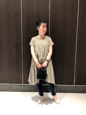 ルクールブランアトレ松戸店スタッフさん(レディース・159cm)の夏コーディネート