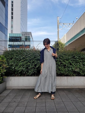 ルクールブランアトレ松戸店スタッフさん（レディース・155cm）の夏コーディネート