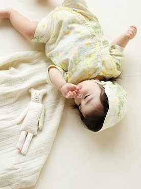 「アイテム（ママ＆ベビー）」を使った、ドゥドゥさん（キッズ・70cm）の春コーディネート