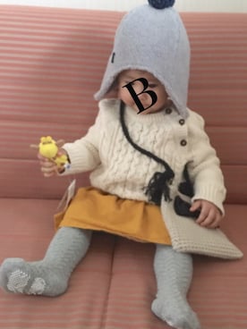 びりけんたん♀さん（キッズ・70cm）の冬コーディネート