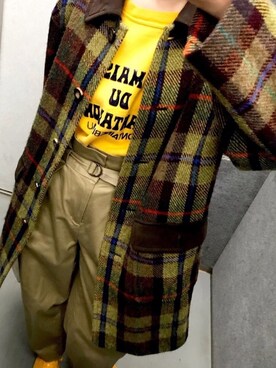 「GIVENCHY（ジバンシイ）のアイテム（チェスターコート）」を使った、HONEY  LEMON  PIEさん（レディース・164cm）の冬コーディネート