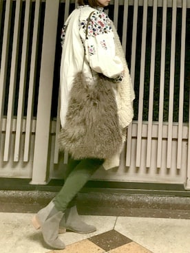 「VINTAGE（ヴィンテージ）のアイテム（チュニック）」を使った、HONEY  LEMON  PIEさん（レディース・164cm）の春コーディネート