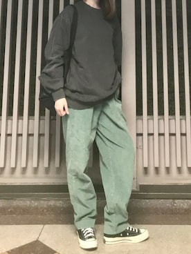 「JIB（ジブ）のアイテム（バッグ）」を使った、HONEY  LEMON  PIEさん（レディース・164cm）の冬コーディネート