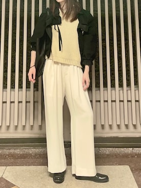 「モンクシューズ」｜HONEY  LEMON  PIEさん（レディース・164cm）の春コーディネート