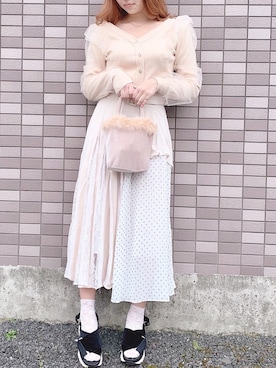 𝓝𝓪𝓽𝓼𝓾𝓶𝓲 ❤︎さん（レディース・160cm）の春コーディネート