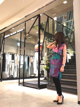 「DIESEL OSAKA」｜「アイテム（パンプス）」を使った、yuka haradaさん（レディース・155cm）の春コーディネート