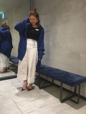 「DIESEL OSAKA」｜「アイテム（パンプス）」を使った、yuka haradaさん（レディース・155cm）の春コーディネート