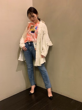 「DIESEL OSAKA」｜「アイテム（ワンピース/ドレス）」を使った、yuka haradaさん（レディース・155cm）の冬コーディネート