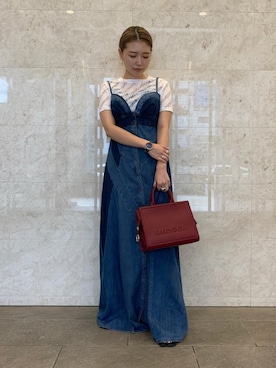「DIESEL OSAKA」｜「アイテム（ワンピース/ドレス）」を使った、yuka haradaさん（レディース・155cm）の夏コーディネート
