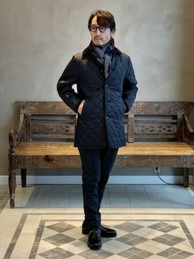 「タッセルローファー」｜「アイテム（ブルゾン）」を使った、BEAMS LIGHTS Mensさん（メンズ・172cm）の冬コーディネート