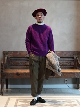 BEAMS LIGHTS Mensさん（メンズ・176cm）の冬コーディネート