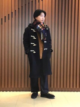 「BEAMS LIGHTS（ビームスライツ）のアイテム（ダッフルコート）」を使った、BEAMS LIGHTS Mensさん（メンズ・168cm）の冬コーディネート