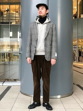 BEAMS LIGHTS Mensさん（メンズ・178cm）の冬コーディネート