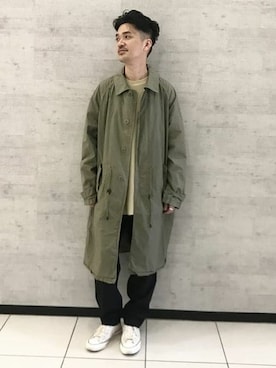 「MANUAL ALPHABET（マニュアル アルファベット）のアイテム（ジャケット/アウター）」を使った、BEAMS LIGHTS Mensさん（メンズ・174cm）の冬コーディネート