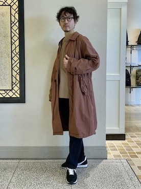 「MANUAL ALPHABET（マニュアル アルファベット）のアイテム（ジャケット/アウター）」を使った、BEAMS LIGHTS Mensさん（メンズ・172cm）の冬コーディネート