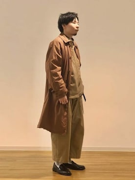 「MANUAL ALPHABET（マニュアル アルファベット）のアイテム（ジャケット/アウター）」を使った、BEAMS LIGHTS Mensさん（メンズ・176cm）の春コーディネート