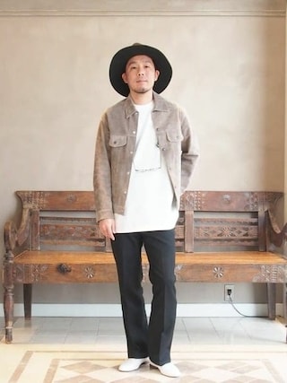 SISII×Beams Lights 別注スエードジャケット sisii × BEAMS LIGHTS / 別注 スエード 3rd ジャケットを使ったメンズ