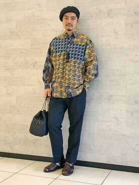 BEAMS LIGHTS Mensさん（メンズ・176cm）の春コーディネート