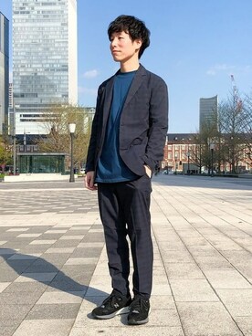 BEAMS LIGHTS Mensさん（メンズ・171cm）の春コーディネート