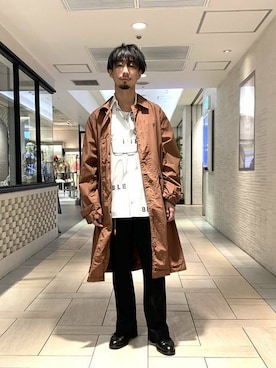 「MANUAL ALPHABET（マニュアル アルファベット）のアイテム（ジャケット/アウター）」を使った、BEAMS LIGHTS Mensさん（メンズ・171cm）の春コーディネート