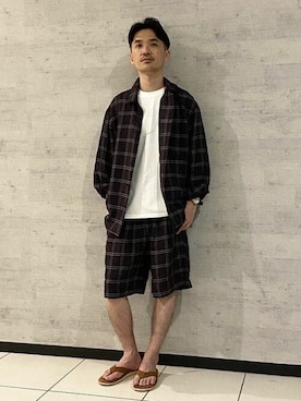 「BEAMS LIGHTS」｜「アイテム（アクセサリー）」を使った、BEAMS LIGHTS Mensさん（メンズ・174cm）の夏コーディネート