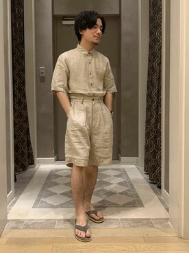BEAMS LIGHTS Mensさん（メンズ・159cm）の夏コーディネート