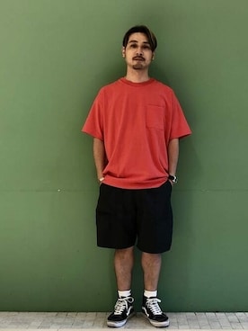 Beams Men ビームス メン メンズ のtシャツ カットソー オレンジ 橙色系 コーディネート Zozotown