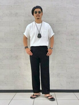 「BEAMS LIGHTS」｜「アイテム（アクセサリー）」を使った、BEAMS LIGHTS Mensさん（メンズ・176cm）の夏コーディネート