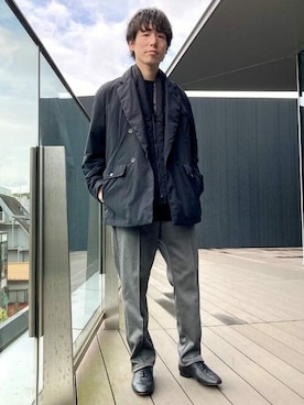「BEAMS LIGHTS」｜「アイテム（ダウンジャケット/コート）」を使った、BEAMS LIGHTS Mensさん（メンズ・171cm）の秋コーディネート