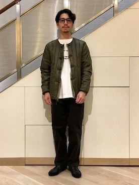 「BEAMS LIGHTS」｜「アイテム（ダウンジャケット/コート）」を使った、BEAMS LIGHTS Mensさん（メンズ・166cm）の秋コーディネート