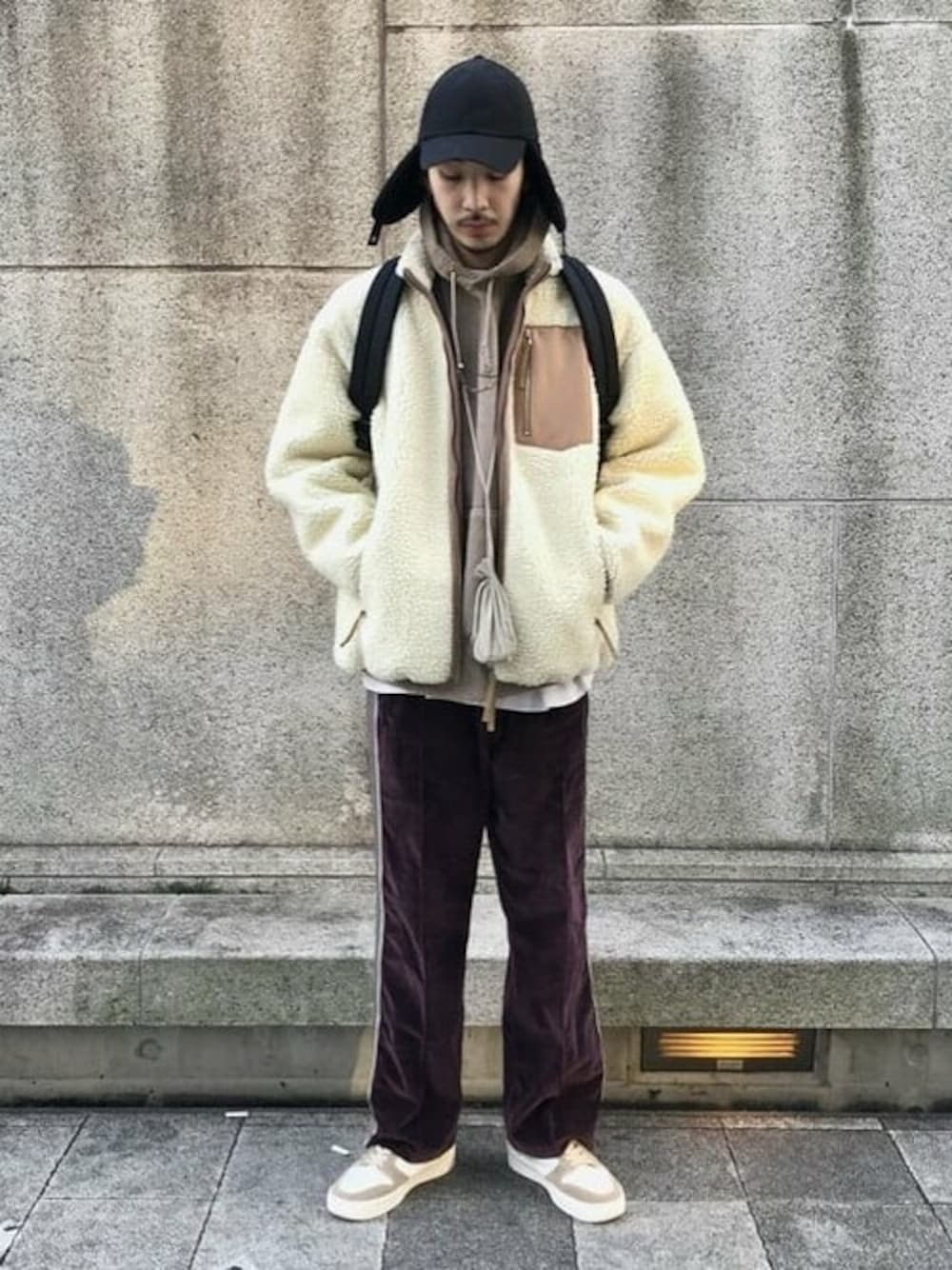 BEAMS LIGHTS / シープレザー ボアフリース ブルゾンを使った人気 