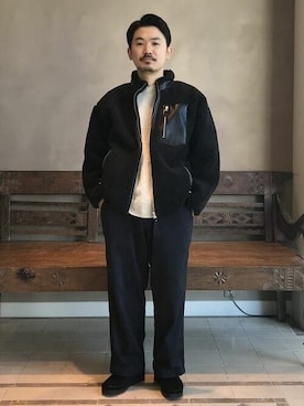 「BEAMS LIGHTS」｜「アイテム（ブルゾン）」を使った、BEAMS LIGHTS Mensさん（メンズ・166cm）の秋コーディネート