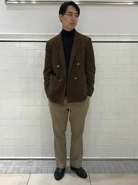 「BEAMS LIGHTS」｜「アイテム（セットアップ）」を使った、BEAMS LIGHTS Mensさん（メンズ・170cm）の秋コーディネート