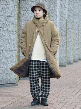 「BEAMS LIGHTS」｜「アイテム（ダウンジャケット/コート）」を使った、BEAMS LIGHTS Mensさん（メンズ・169cm）の秋コーディネート