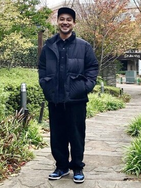 「BEAMS LIGHTS」｜「アイテム（ダウンジャケット/コート）」を使った、BEAMS LIGHTS Mensさん（メンズ・171cm）の冬コーディネート
