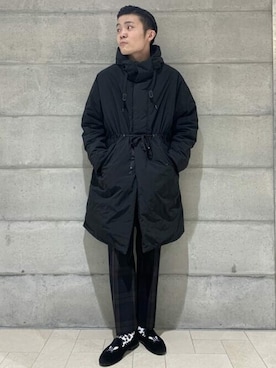 「BEAMS LIGHTS」｜「アイテム（ダウンジャケット/コート）」を使った、BEAMS LIGHTS Mensさん（メンズ・172cm）の秋コーディネート