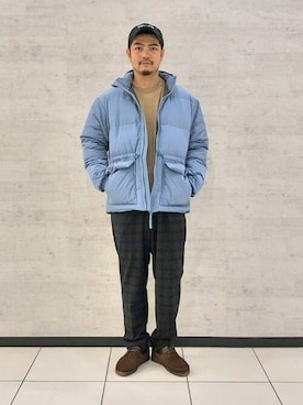 「BEAMS LIGHTS」｜「アイテム（ダウンジャケット/コート）」を使った、BEAMS LIGHTS Mensさん（メンズ・176cm）の冬コーディネート