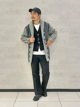 「BEAMS LIGHTS」｜「アイテム（その他アウター）」を使った、BEAMS LIGHTS Mensさん（メンズ・176cm）の冬コーディネート