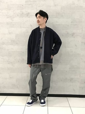「BEAMS LIGHTS」｜「アイテム（セットアップ）」を使った、BEAMS LIGHTS Mensさん（メンズ・174cm）の冬コーディネート