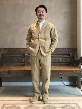 「BEAMS LIGHTS」｜「アイテム（カバーオール）」を使った、BEAMS LIGHTS Mensさん（メンズ・166cm）の春コーディネート