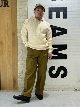 「BEAMS LIGHTS」｜「アイテム（帽子）」を使った、BEAMS LIGHTS Mensさん（メンズ・169cm）の春コーディネート