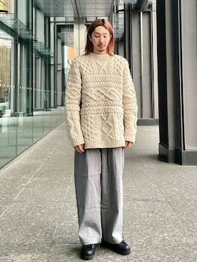 「Danner（ダナー）のアイテム（スニーカー）」を使った、BEAMS LIGHTS Mensさん（メンズ・183cm）の冬コーディネート