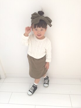 hina☆himaさん（キッズ・90cm）の冬コーディネート