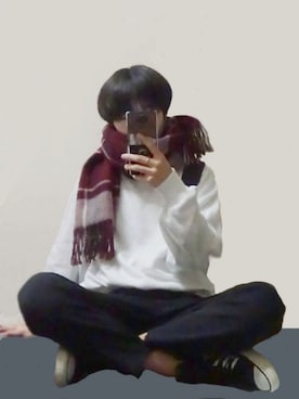 「HusHusH（ハッシュアッシュ）のアイテム」を使った、machamachaharuさん（メンズ・164cm）の冬コーディネート