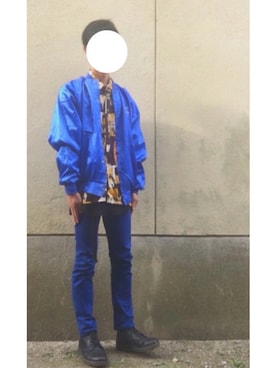 「お洒落さんと繋がりたい」｜「アイテム（ナイロンジャケット）」を使った、sayoさん（メンズ・178cm）の秋コーディネート