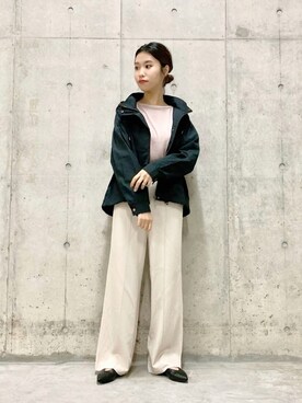 「SLAB（スラブ）のアイテム」を使った、アサミさん（レディース・163cm）の秋コーディネート